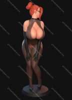 Texelion Jessica the Secretary Fan Art 1:10-1:4 Scale Print-to-Order 3D Printed Resin Model Kit