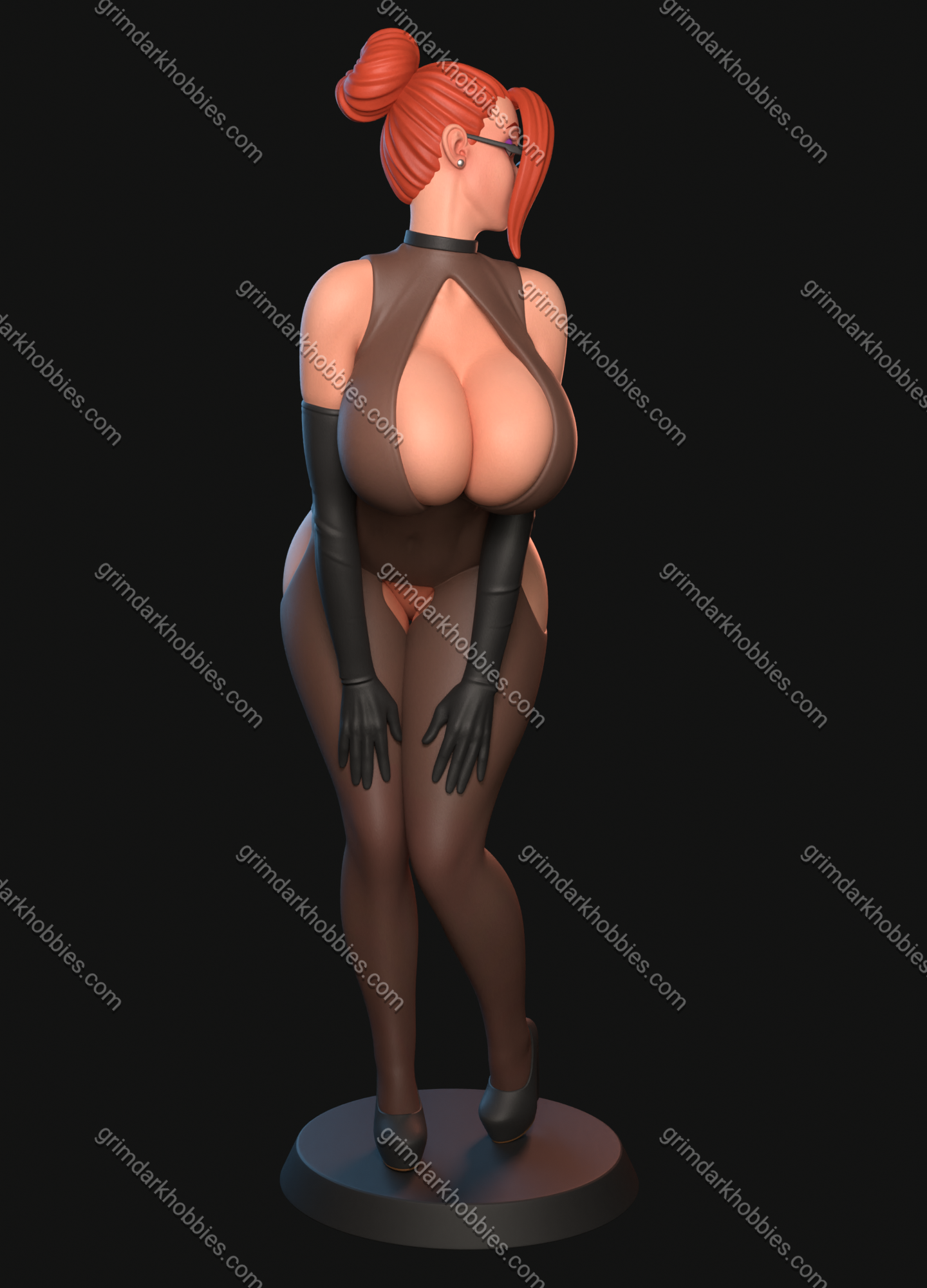 Texelion Jessica the Secretary Fan Art 1:10-1:4 Scale Print-to-Order 3D Printed Resin Model Kit