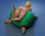 Texelion Relaxed Samus Fan Art – 1:12 Scale Print-to-Order 3D Printed Resin Model Kit