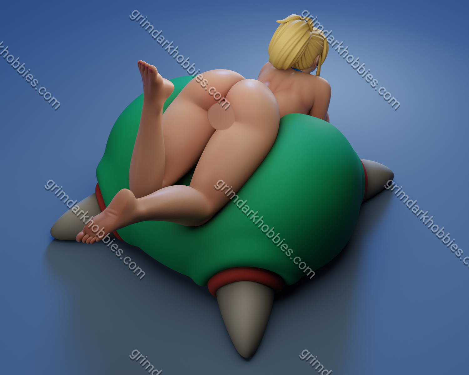 Texelion Relaxed Samus Fan Art – 1:12 Scale Print-to-Order 3D Printed Resin Model Kit