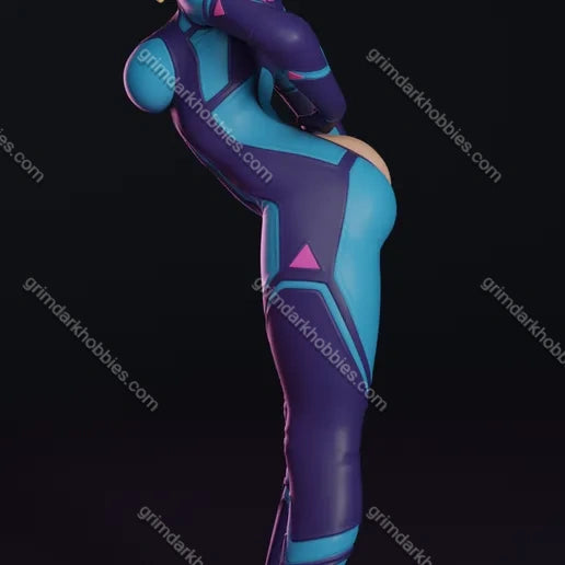 Texelion Samus Zero Suit Malfunction Fan Art – 1:24 Scale Print-to-Order 3D Printed Resin Model Kit