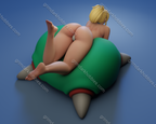Texelion Relaxed Samus Fan Art – 1:12 Scale Print-to-Order 3D Printed Resin Model Kit