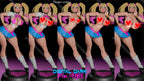 Digital Dark Pin-Ups Gyaru Girl Fan Art – 1:10-1:6 Scale Print-to-Order 3D Printed Resin Model Kit