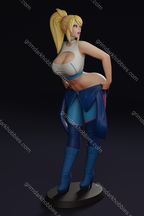 Texelion Samus Biker Girl Fan Art – 1:12 Scale Print-to-Order 3D Printed 3D Printed Resin Model Kit