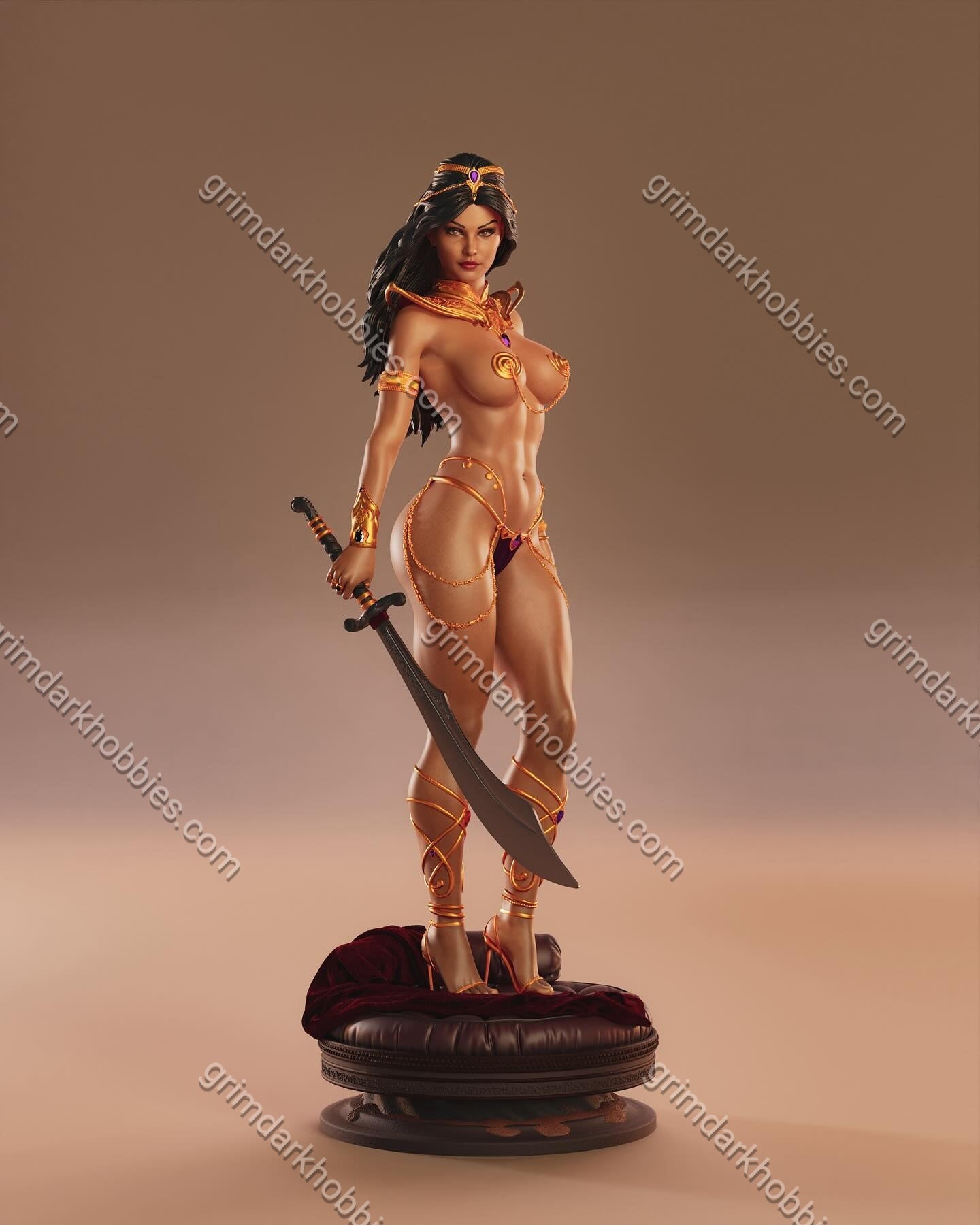 ABE3D Dejah Thoris – 1:10-1:4 Scale Print-to-Order 3D Printed Resin Model Kit