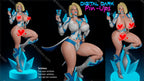 Digital Dark Pin-Ups Emma Frost Fan Art – 1:10-1:4 Scale Print-to-Order 3D Printed Resin Model Kit.
