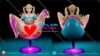 Digital Dark Pin-Ups Gamer Girl 4 – 1:10-1:4 Scale Print-to-Order 3D Printed Resin Model Kit