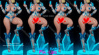 Digital Dark Pin-Ups Emma Frost Fan Art – 1:10-1:4 Scale Print-to-Order 3D Printed Resin Model Kit.