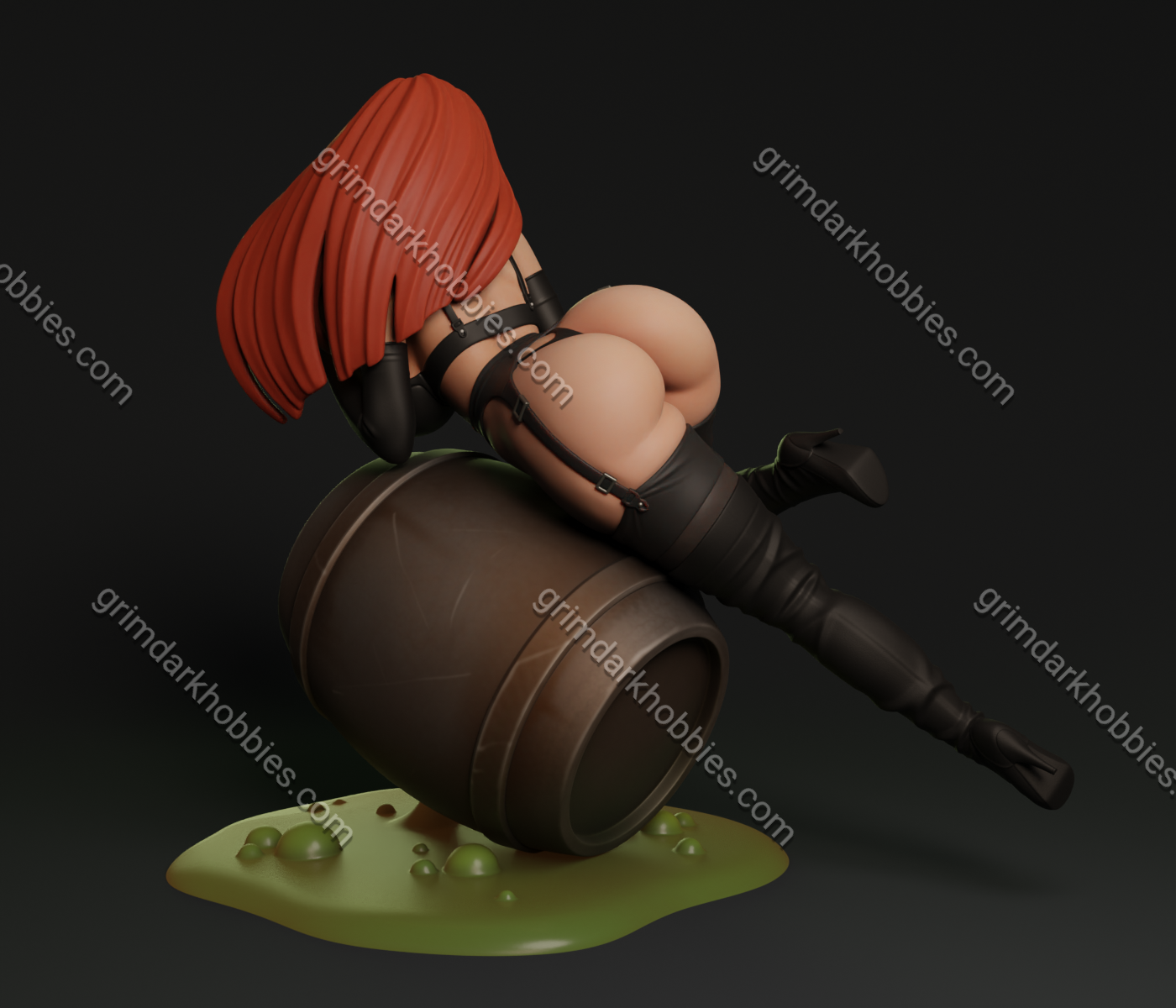 Texelion Femme Fatale Jessica Fan Art – 1:24 Scale Print-to-Order 3D Printed Resin Model Kit