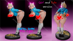 Digital Dark Pin-Ups Naughty Zelda Fan Art – 1:12 Scale Print-to-Order 3D Printed Resin Model Kit