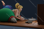 Texelion Relaxed Samus Fan Art – 1:12 Scale Print-to-Order 3D Printed Resin Model Kit