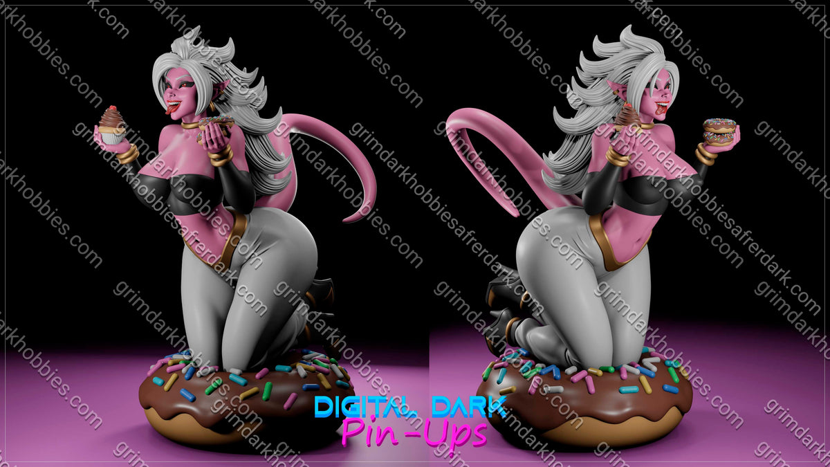 Digital Dark Pin-Ups FUTA Android 21 – 1:10-1:4 Scale Print-to-Order Model