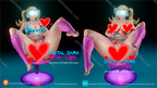 Digital Dark Pin-Up Gamer Girl 4 & 5 Diorama – 1:10-1:4 Scale Print-to-Order 3D Printed Resin Model Kit