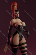 Texelion Dark Mistress Fan Art – 1:10-1:6 Scale Print-to-Order 3D Printed Resin Model Kit