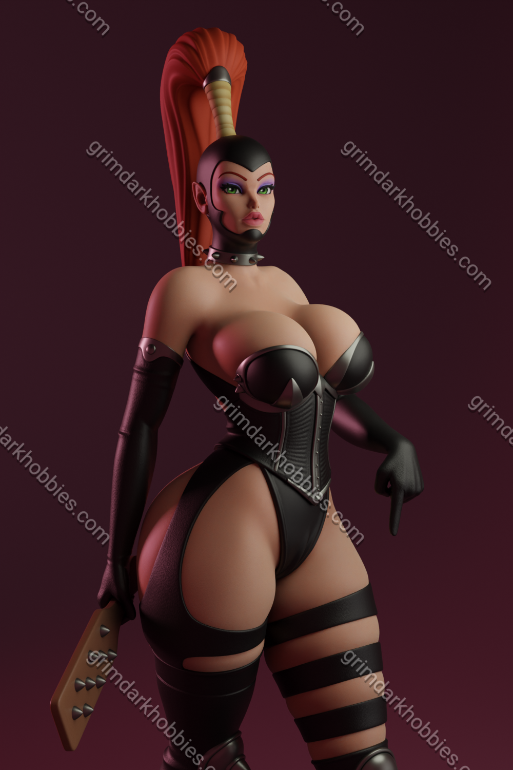 Texelion Dark Mistress Fan Art – 1:10-1:6 Scale Print-to-Order 3D Printed Resin Model Kit