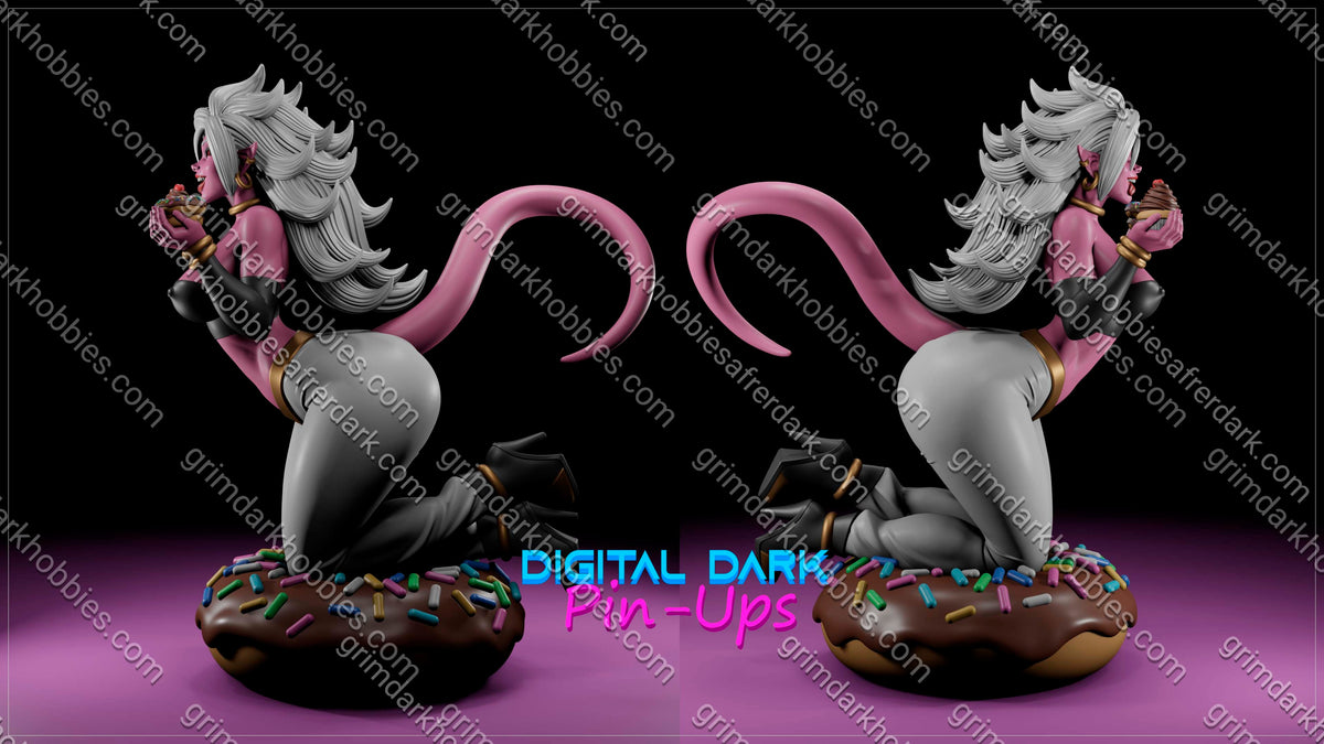 Digital Dark Pin-Ups FUTA Android 21 – 1:10-1:4 Scale Print-to-Order Model