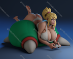 Texelion Relaxed Samus Fan Art – 1:12 Scale Print-to-Order 3D Printed Resin Model Kit