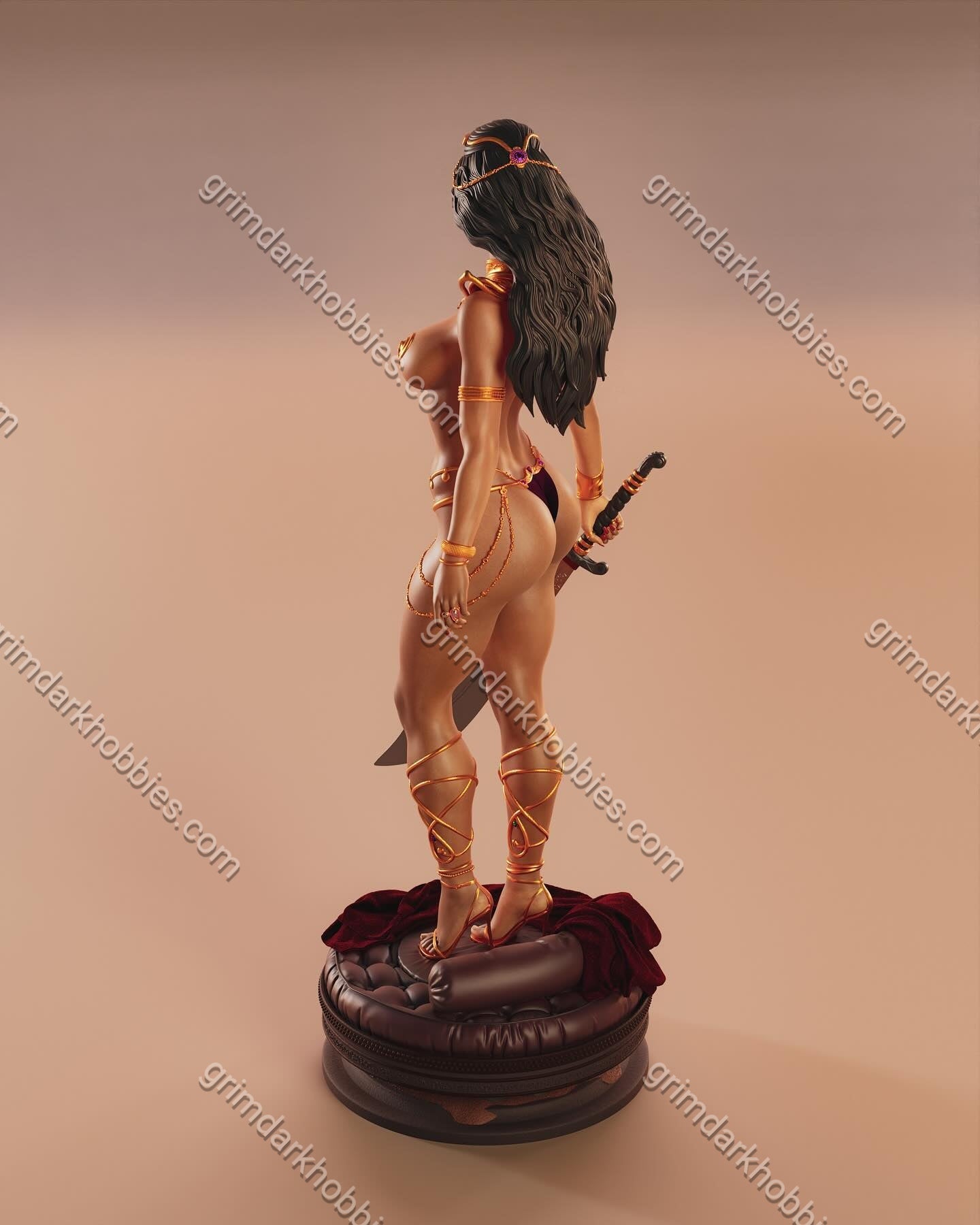 ABE3D Dejah Thoris – 1:10-1:4 Scale Print-to-Order 3D Printed Resin Model Kit