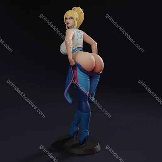 Texelion Samus Biker Girl Fan Art – 1:24 Scale Print-to-Order 3D Printed Resin Model Kit