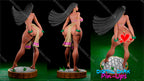 Digital Dark Pin-Ups Chel Fan Art – 1:12 Scale Print-to-Order 3D Printed Resin Model Kit