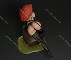Texelion Femme Fatale Jessica Fan Art – 1:24 Scale Print-to-Order 3D Printed Resin Model Kit
