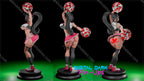 Digital Dark Pin-Ups Cheerleader Bay Fan Art – 1:12 Scale Print-to-Order 3D Printed Resin Model Kit